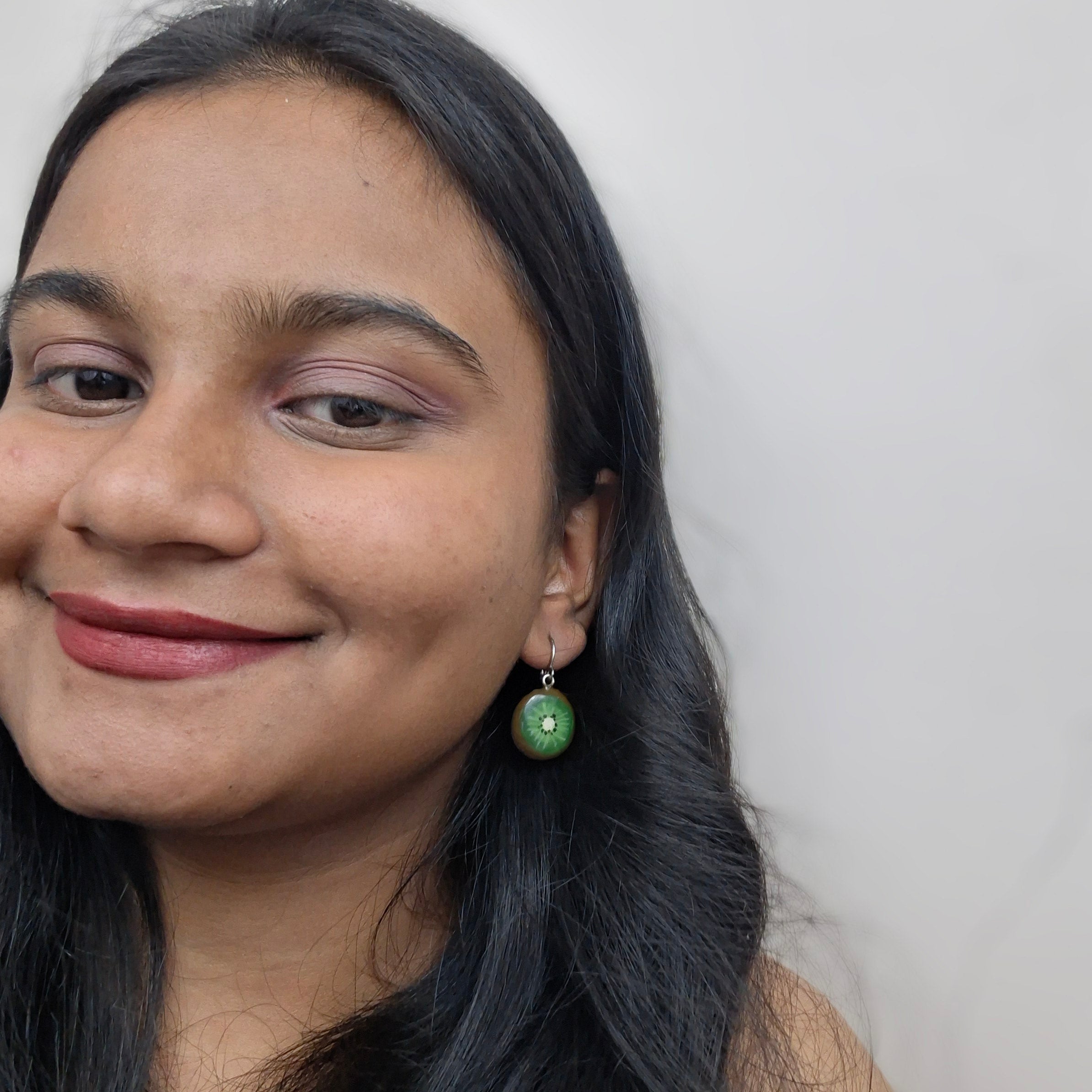 Handmade Kiwi Earrings