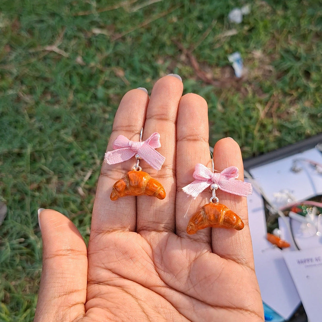Croissant Bow Earrings