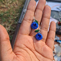 Blue berry earrings