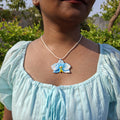 Blue Orchid Necklace