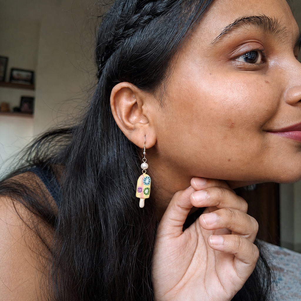 Handmade Ice Cream Earrings
