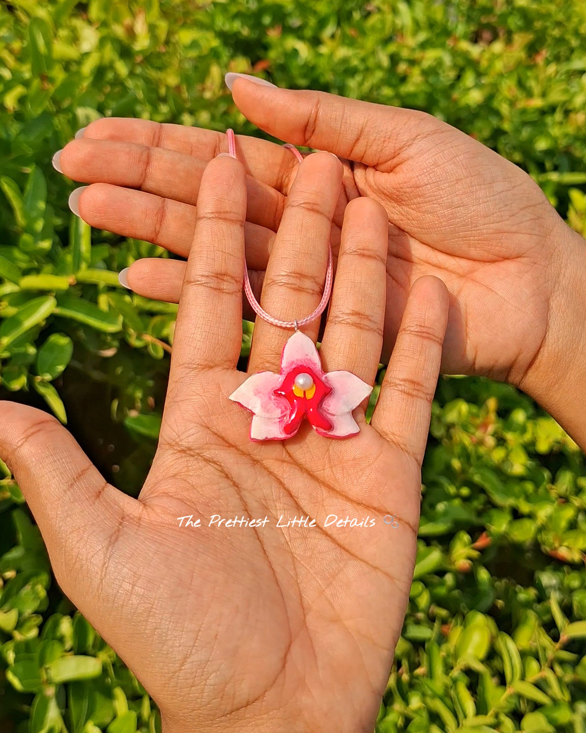 Handmade Orchid Necklace🌸
