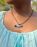 Handmade Blue Fish Neckpiece🐟
