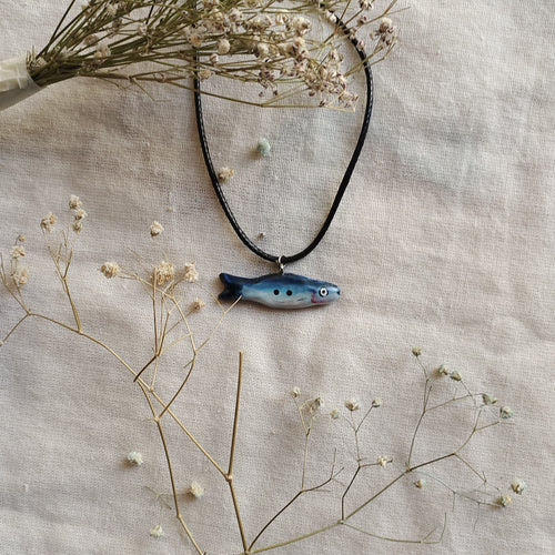 Blue Fish Necklace