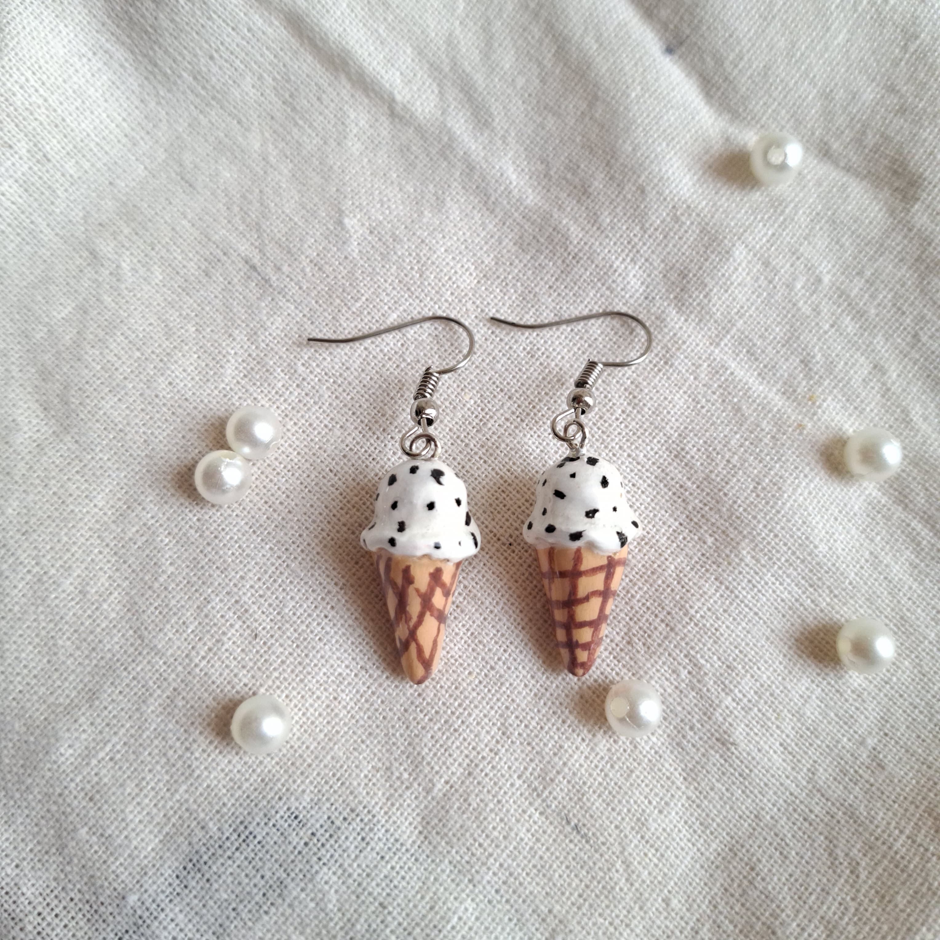 Handmade Ice Cream Earrings