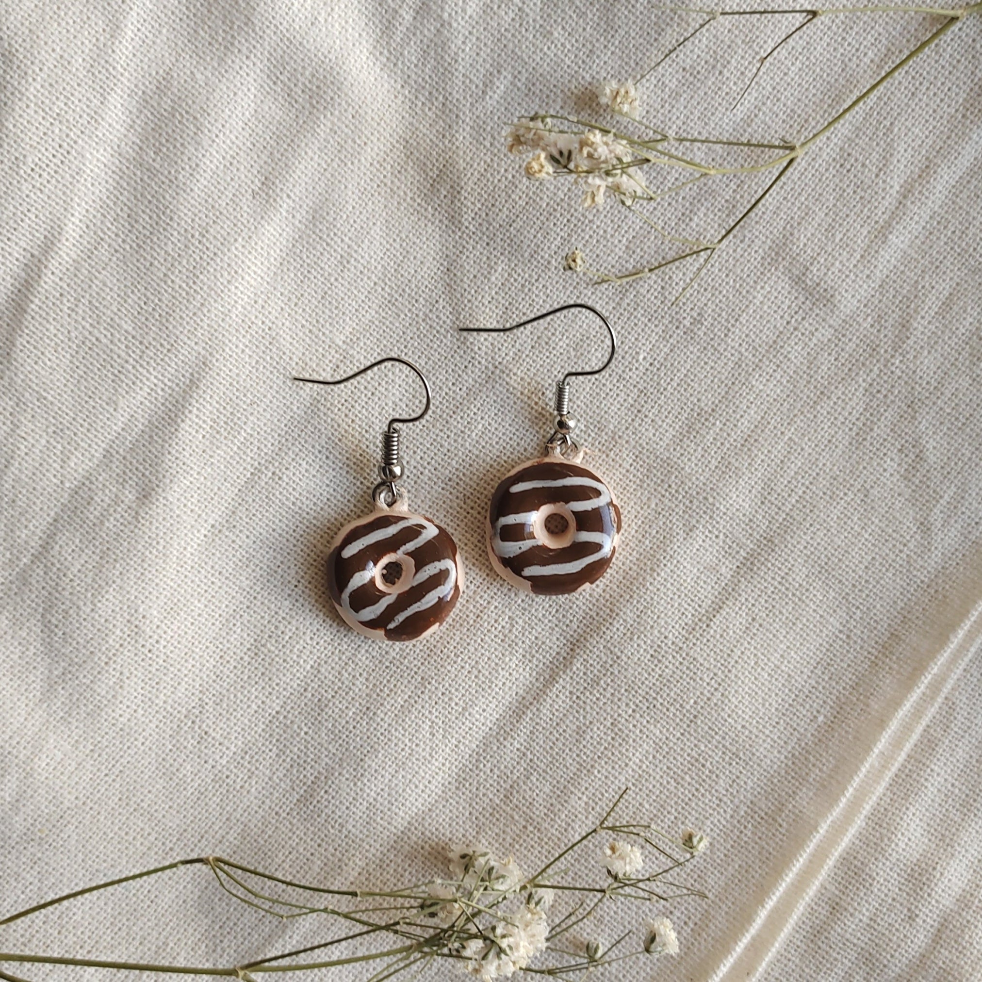 Handmade Donut Earrings