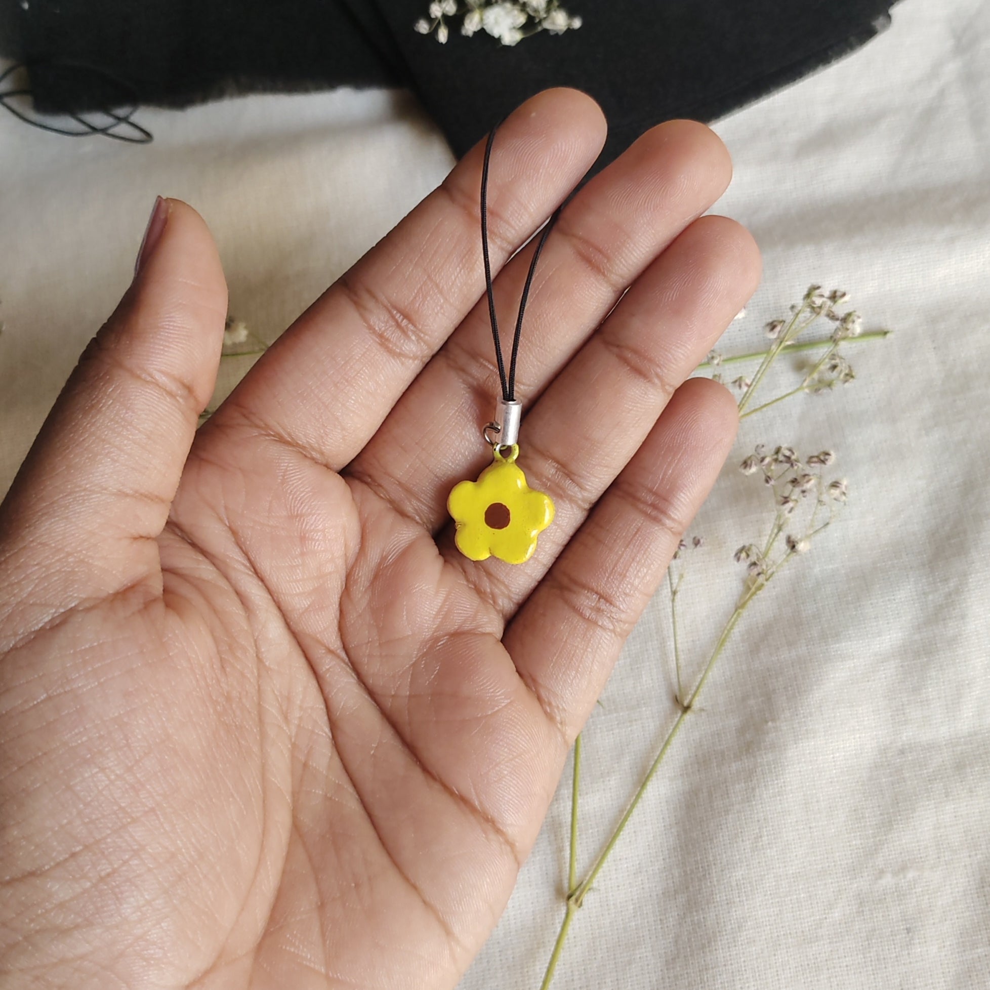 Yellow Flower Charm