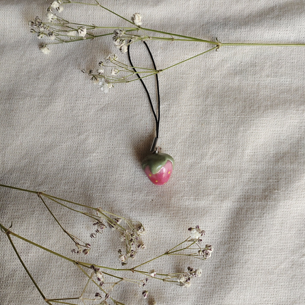 Pink Strawberry Charm