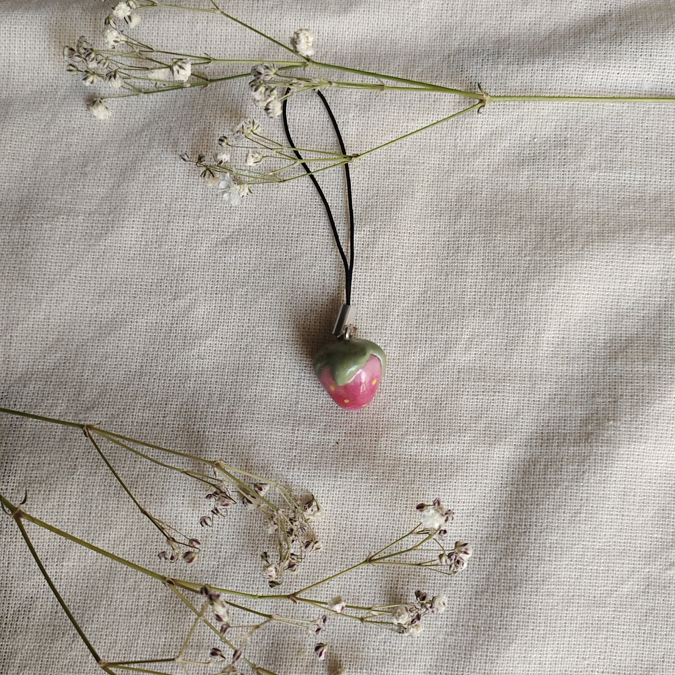 Pink Strawberry Charm