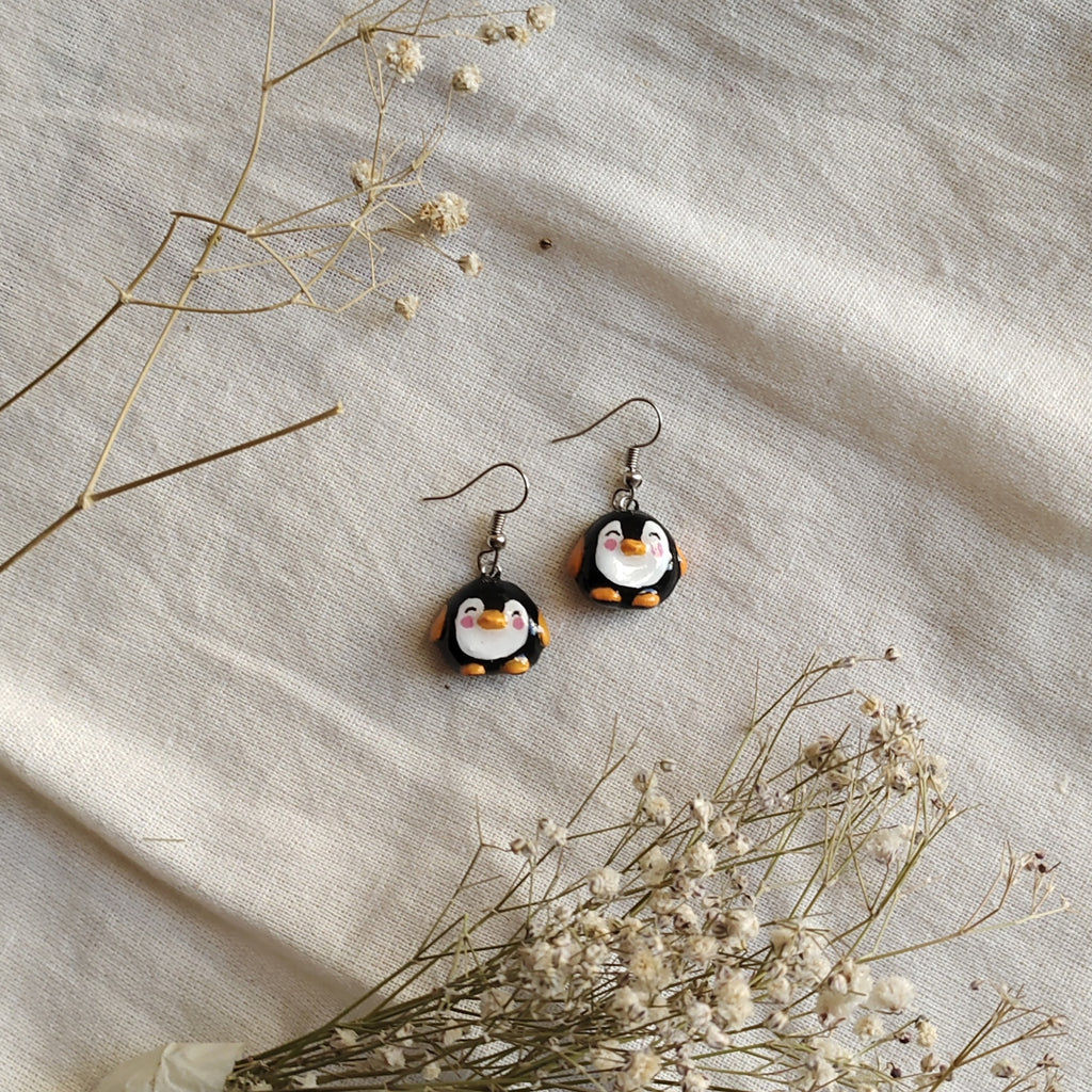 Handmade Penguin Earrings