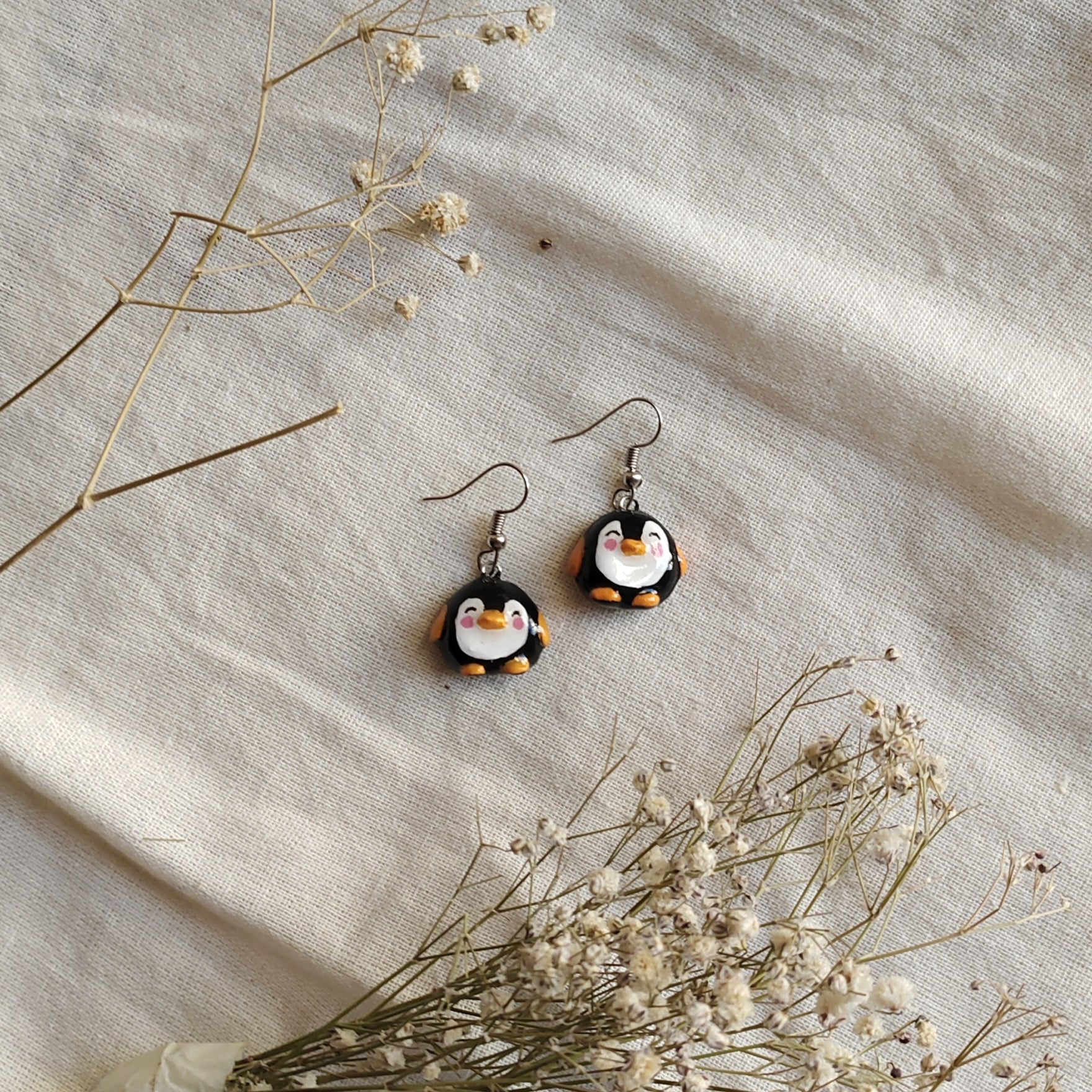 Handmade Penguin Earrings