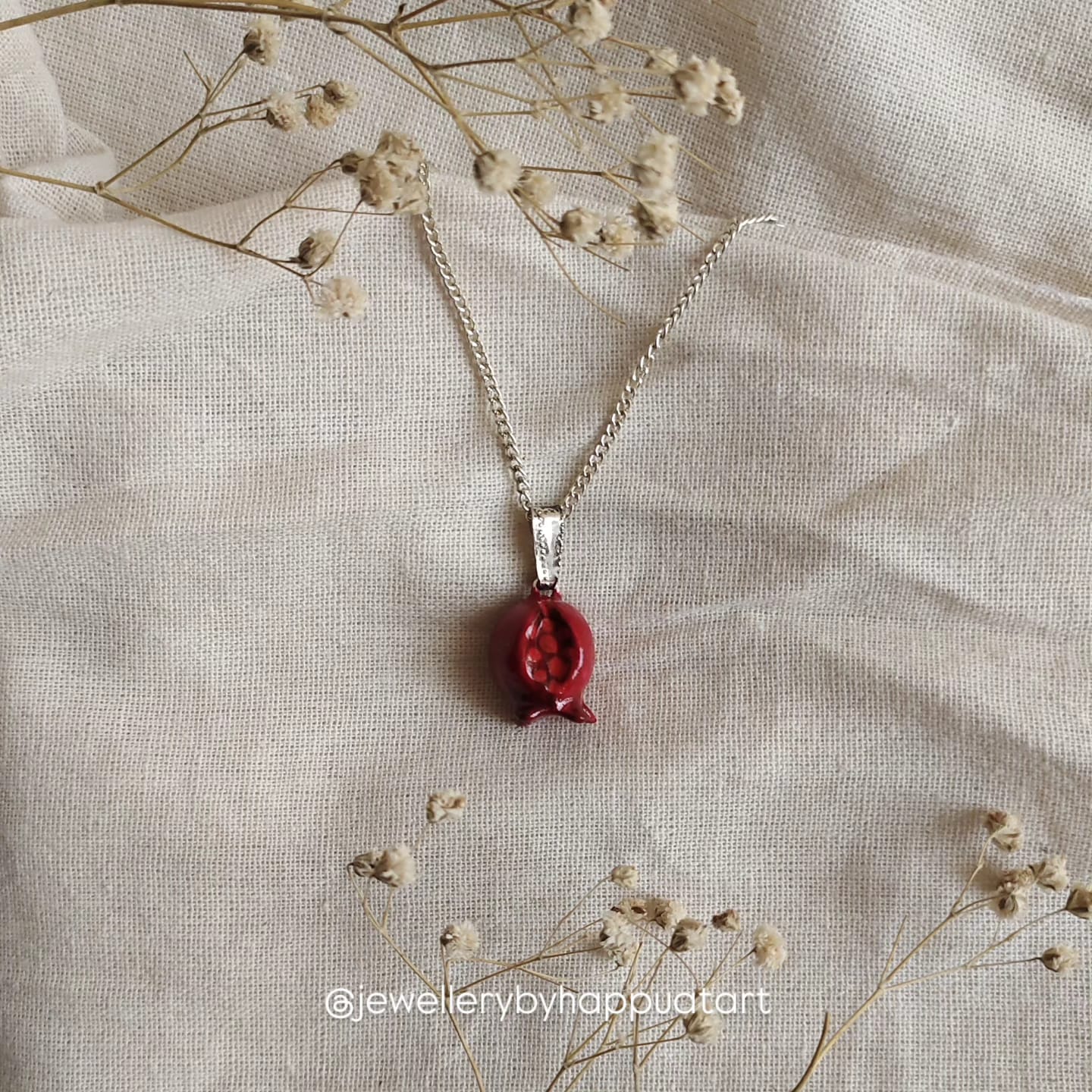 Handmade Pomegranate Necklace