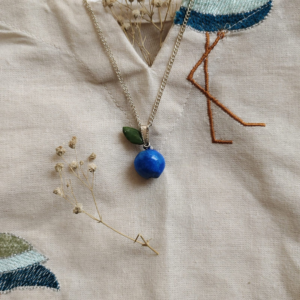 Handmade Blue Berry Necklace