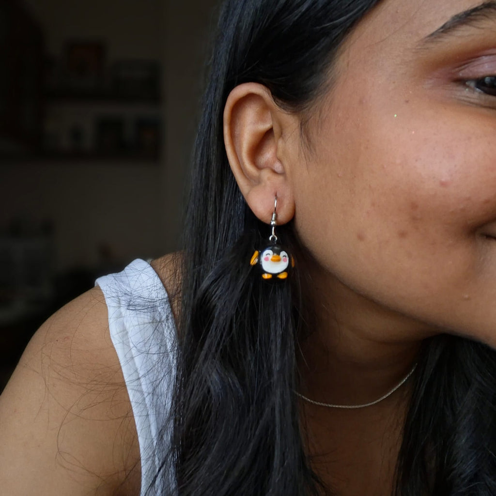Handmade Penguin Earrings