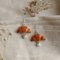 Handmade Croissant Earrings