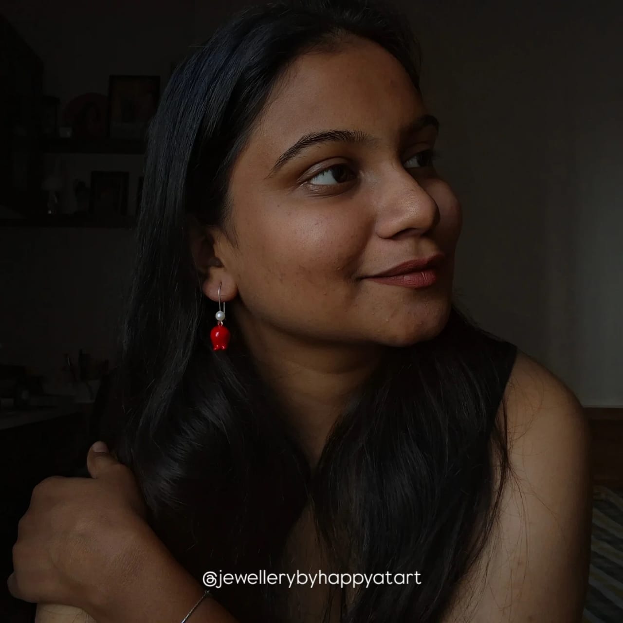 Handmade Pomegranate Earrings