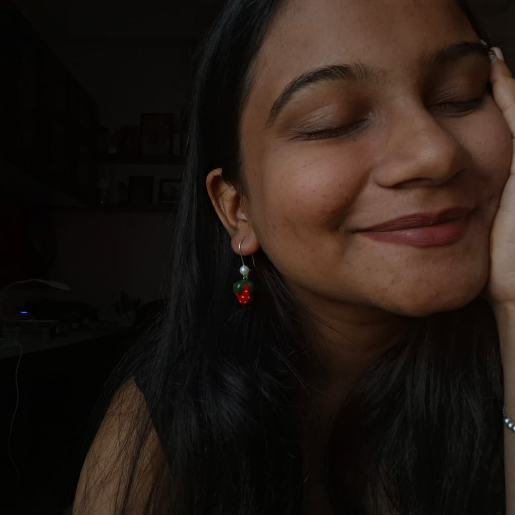 Handmade Strawberry Earrings🍓