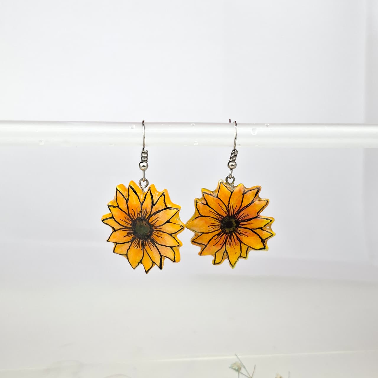 Handmade Sunflower Earrings