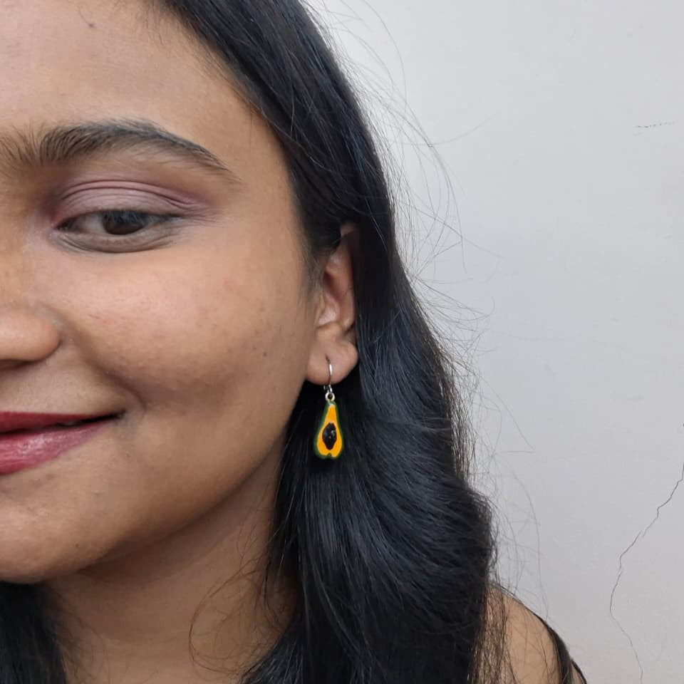 Handmade Papaya Earrings