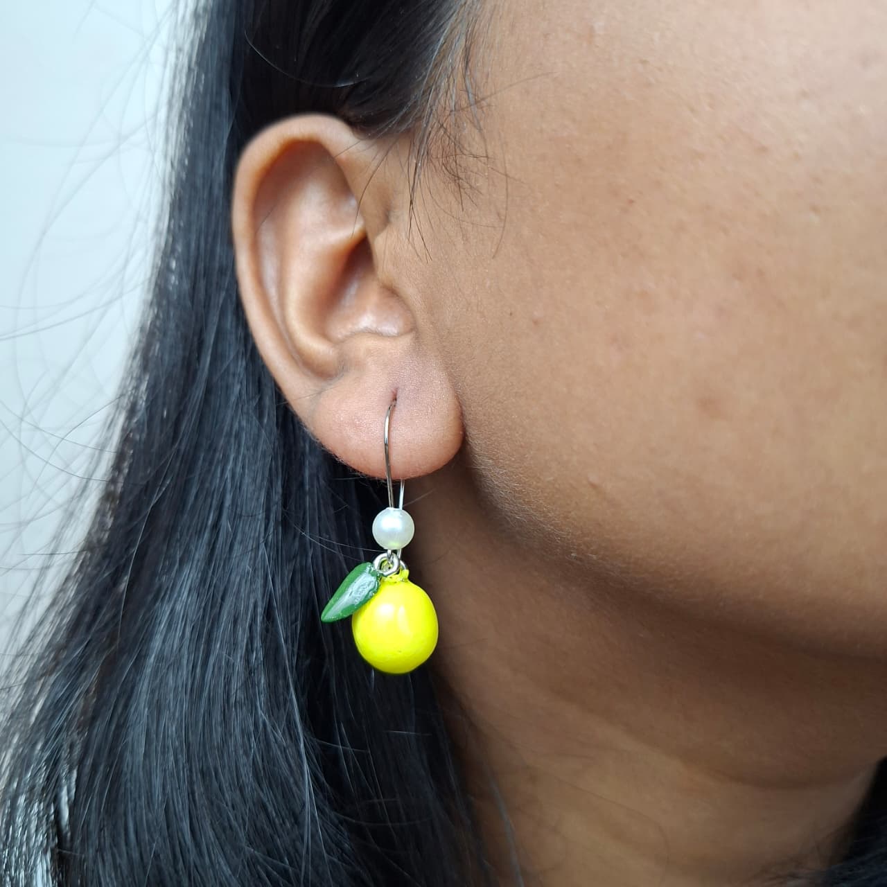 Handmade Lemon Earrings