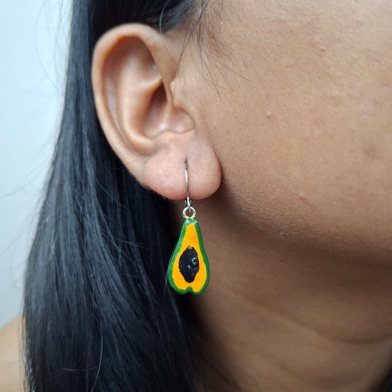 Handmade Papaya Earrings