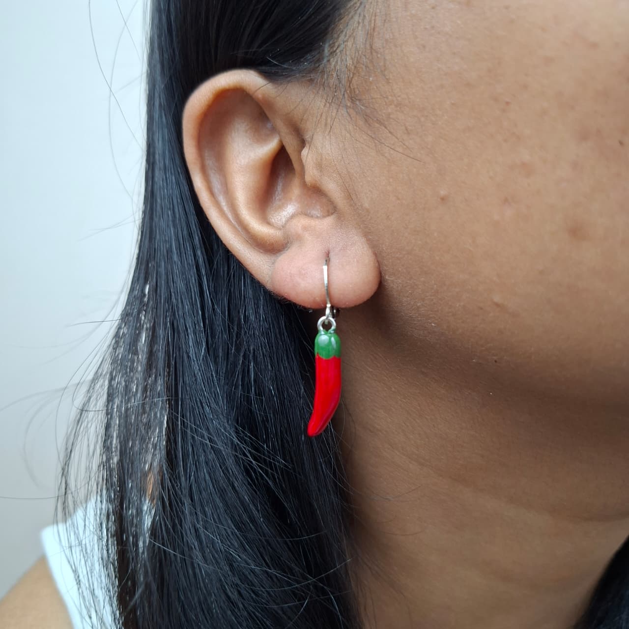 Handmade Red Chilly Earrings