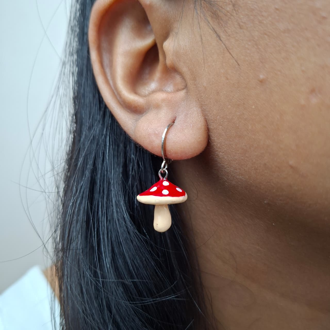 Handmade Mushroom Earrings