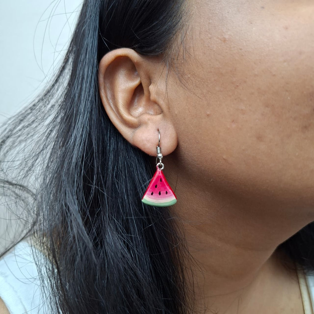 Handmade Watermelon Earrings 🍉