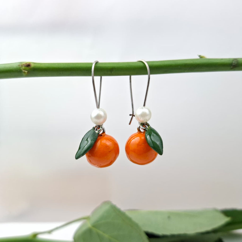 Handmade Orange Earrings🍊