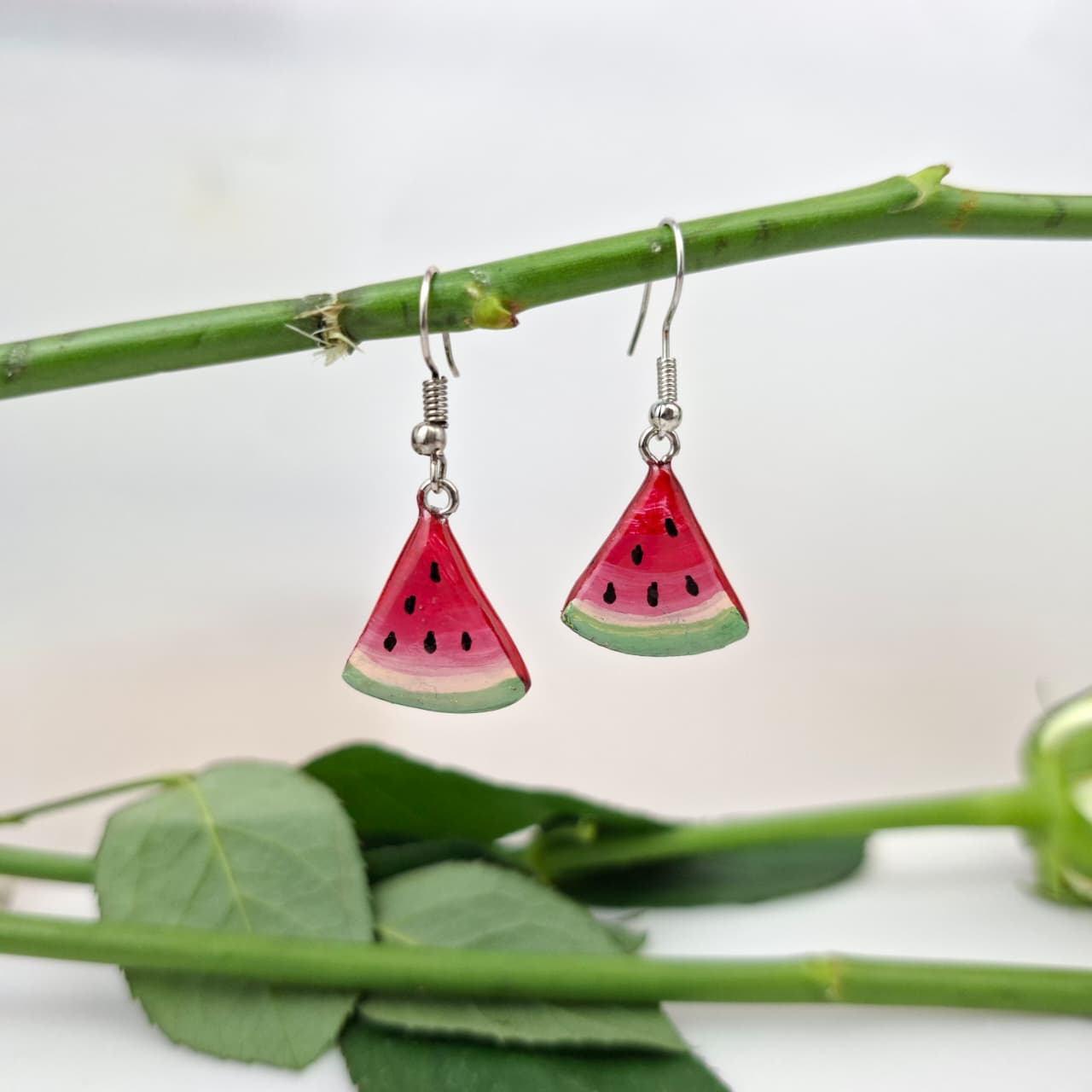 Handmade Watermelon Earrings 🍉