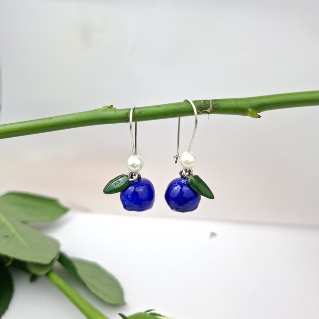 Handmade Blueberry Earrings