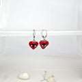 Handmade Heart Eye Earrings