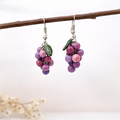Handmade Grapes Earrings