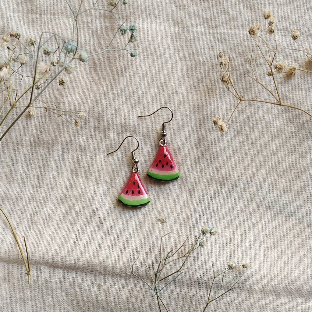 Handmade Watermelon Earrings 🍉